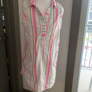 Vineyard Vines sleeveless Striped  Shirt Dress women’s Sz 8